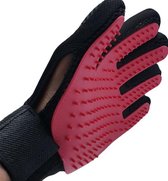 Borstel voor huisdieren - Linker Hand - Voor Elke Vacht - Silicone - Vachtborstel - Borstel Handschoen - Roze- oDaani