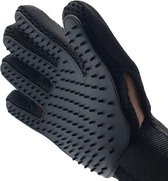 Borstel voor huisdieren - Rechter Hand - Voor Elke Vacht - Silicone - Vachtborstel - Borstel Handschoen - Zwart - oDaani