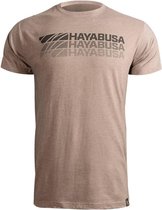 Hayabusa T-shirt Triple Threat Bruine vechtsportkleding Kies uw maat: S