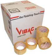 36x rol Transparante Tape / professionele verpakkingstape - Vibac tape - Acryl PP - Hoog kleefvermogen & Low Noise - 48mm x 66m