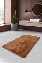 Nerge.be | Havai Beige 70x120 cm | %100 Acrylic - Handmade | Badmat Set | Antislip | Washable in the Machine | Soft surface