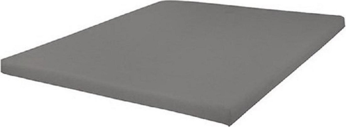Bed Care Jersey Stretch Topper Hoeslaken - 160x200 - 15CM - Antraciet