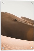 Tuinposter – Motorcross in de Woestijn - 40x60cm Foto op Tuinposter  (wanddecoratie voor buiten en binnen)