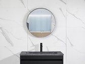Mawialux spiegel met Zwarte Rand - 60cm - Rond - Verwarming - MR660R