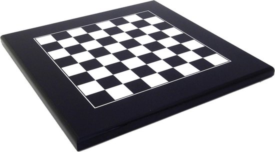 Afbeelding van het spel Zwart schaakbord - Gelakt hout - 40x40 cm