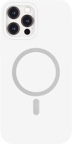 Hoes geschikt voor iPhone 12 Pro Max / Apple magnetische Ring & oplaadfunctie - TPU Back Cover - Wit