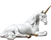 BaykaDecor - Eenhoorn Standbeeld - Woondecoratie - Kinderkamerdecoratie - Premium Design - Unicorn Beeld - Fantasie - Wit - 21 cm