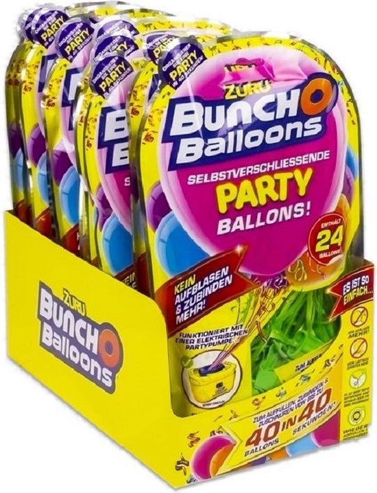 Zuru verjaardag ballonnen - Zelfsluitend - 24 stuks - Binnen 40 seconden klaar - ZURU
