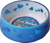 All for paws eetbak kitty love 300ml - blauw