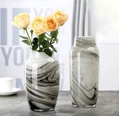 Artic Marble Vaas | Marmer Vaas | Ø 25 x H 35 cm | Vase The World | Medium |