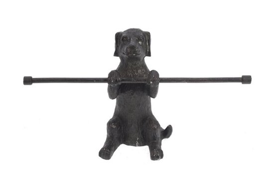 Sieradenhouder Hond zwart, 16x5,8x9,3cm