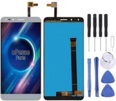 Lcd-scherm en Digitizer Volledige montage voor Alcatel Pop 4 7070 / OT-7070 / OT7070 / 7070X / 7070Q / 7070A / 7070I (zilver)