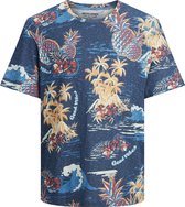 JACK&JONES JORTROPICANA AOP TEE SS CREW NECK Heren T-shirt - Maat S