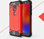 Magic Armor TPU + PC combinatiehoes voor Motorola Moto E5 Play Go (rood)