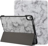 Marmeren structuurpatroon horizontale flip lederen hoes voor iPad Pro 11 inch (2018), met drie-vouwbare houder en pennenhouder en slaap- / wekfunctie (zwart)