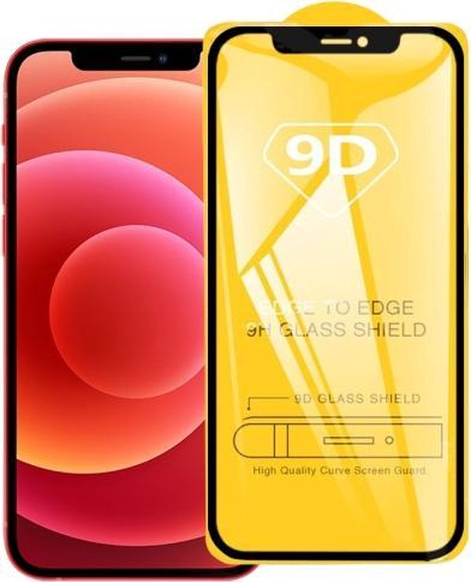 9D Full Glue Full Screen gehard glasfilm voor iPhone 12 mini