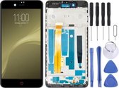 Lcd-scherm en digitizer volledige montage met frame voor ZTE Nubia Z11 Mini S NX549J (zwart)