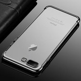 CAFELE voor iPhone 8 Plus & 7 Plus kleur galvaniseren TPU zachte beschermende achterkant van de behuizing (zilver)