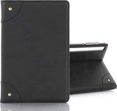 Voor Galaxy Tab S6 T860 / T865 Retro Boekstijl Horizontale Flip Leren Case met Houder & Kaartsleuven & Portemonnee (Zwart)