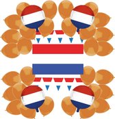 e-Carnavalskleding.nl Feestpakket Nederland Large|Kant en klaar ek feestversieringspakket