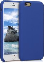 kwmobile telefoonhoesje voor Apple iPhone 6 / 6S - Hoesje met siliconen coating - Smartphone case in korenbloemenblauw