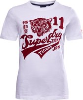 Superdry T-shirt - Vrouwen - Wit/Rood