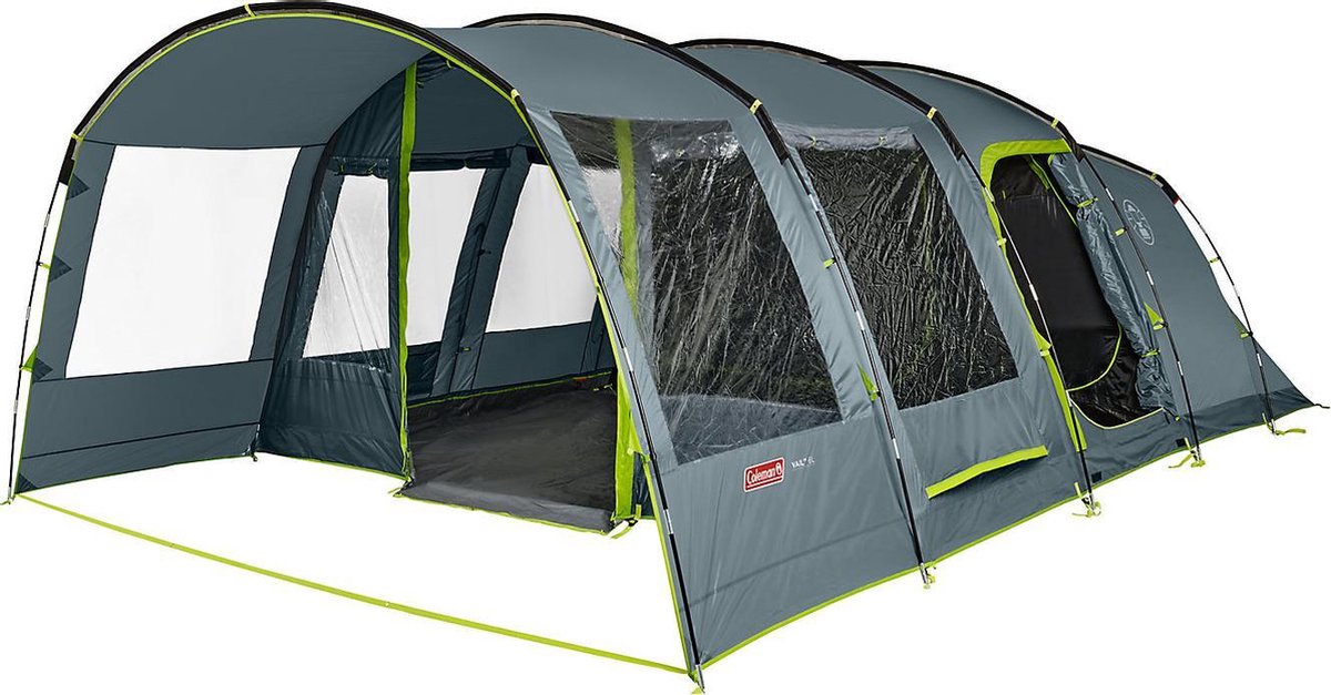 Coleman Vail 6L Tunneltent - Familie Tent - 6-Persoons - Grijs/Groen