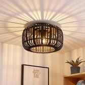 Lindby - plafondlamp hout - 1licht - hout, metaal - H: 24 cm - E27