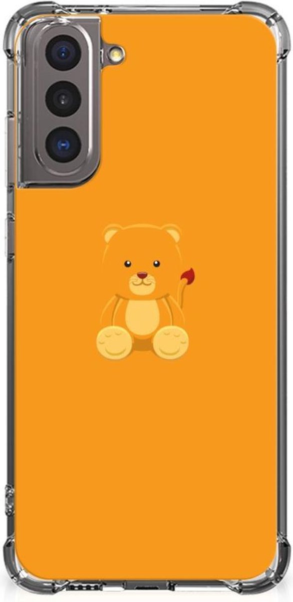 Samsung Galaxy S21 Stevig Bumper Hoesje Baby Beer