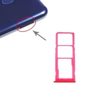 Simkaartlade + Simkaartlade + Micro SD-kaartlade voor Samsung Galaxy M10 SM-M105 (rood)