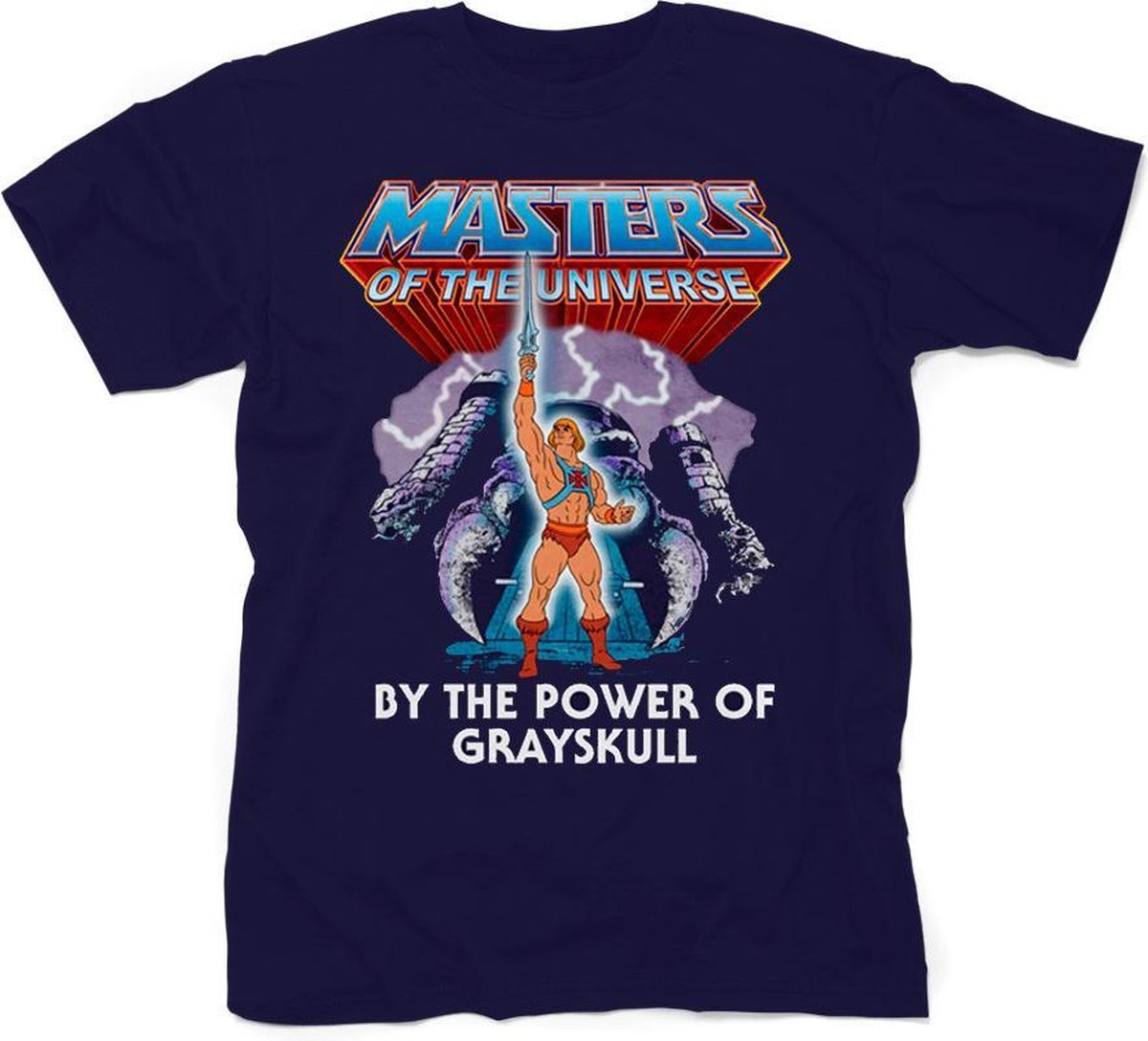 HE MAN - Power Of Grayskull T-shirt Blauw