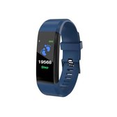 Smart Sport Horloge 115 Plus - Watch - Hardloop Armband - Stappenteller - Hartslagmeter - Bloeddrukmeter - Activity Tracker - Bluetooth - Waterdicht - Gezond - Fitness - Blauw