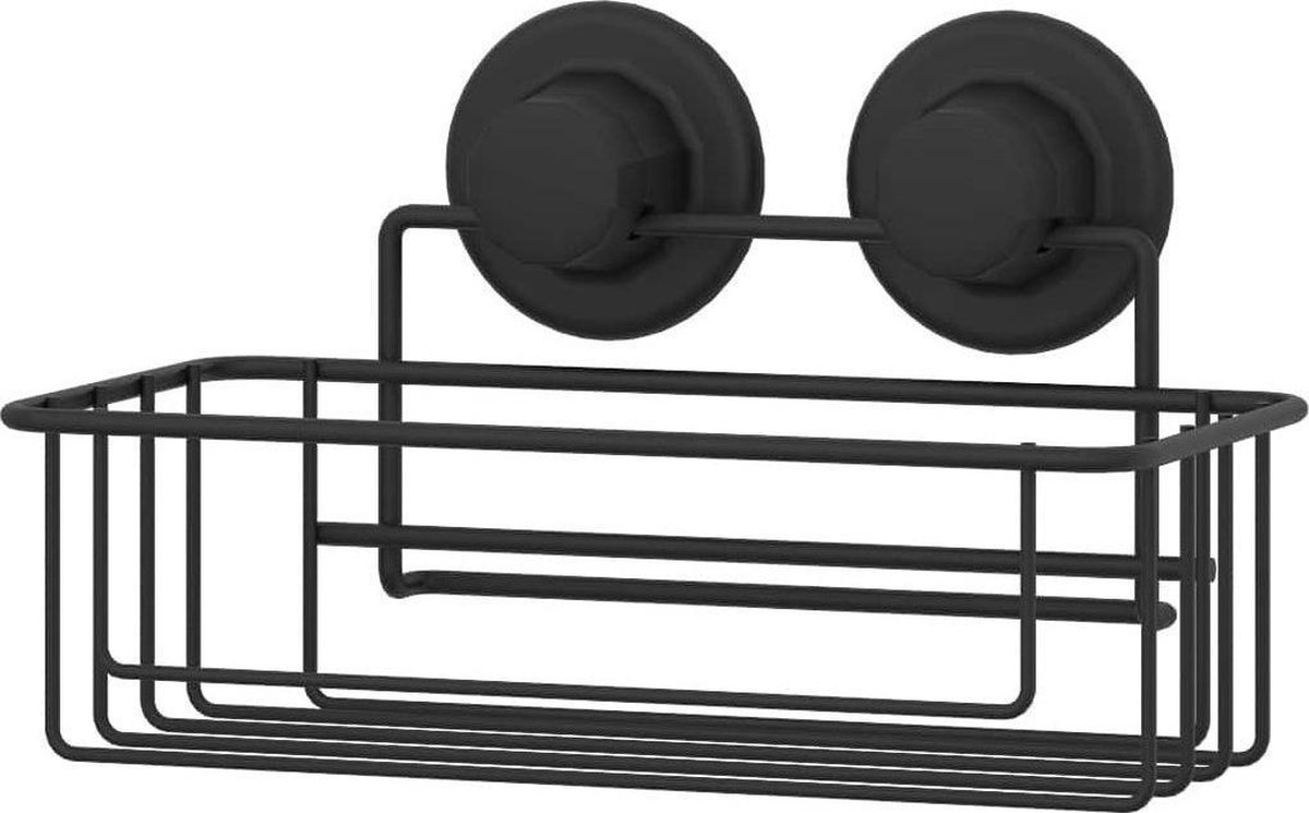 TeknoTel DM254 Doucherek Zonder Boren Zwart RVS