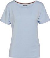 ESSENZA Ellen Uni Top Korte Mouw IJsblauw - S