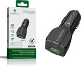 iPhone Autolader | Samsung Autolader | Ultra Fast Autolader | 1x USB-A Port | 3.0A/18W | Zwart | Snellader Autolader