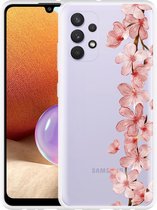 Hoesje Geschikt voor Samsung Galaxy A32 4G Flower Branch