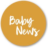 Sticker Baby news - 40 mm - 50 stuks - sluitsticker