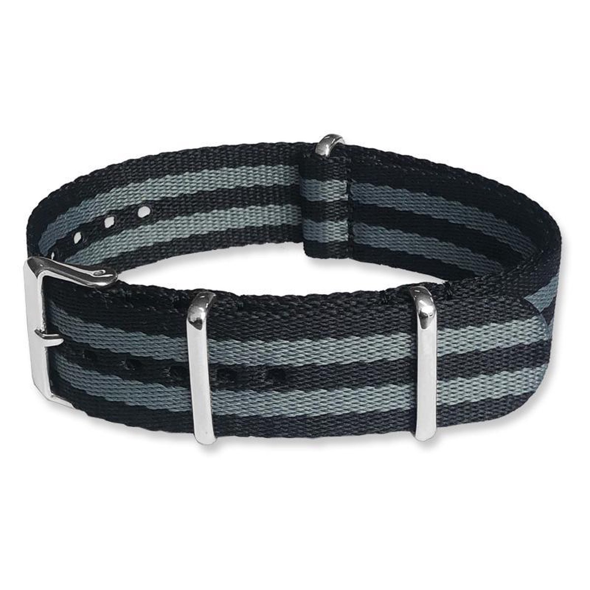 Seatbelt NATO Horlogeband Deluxe Nylon Strap James Bond 18mm
