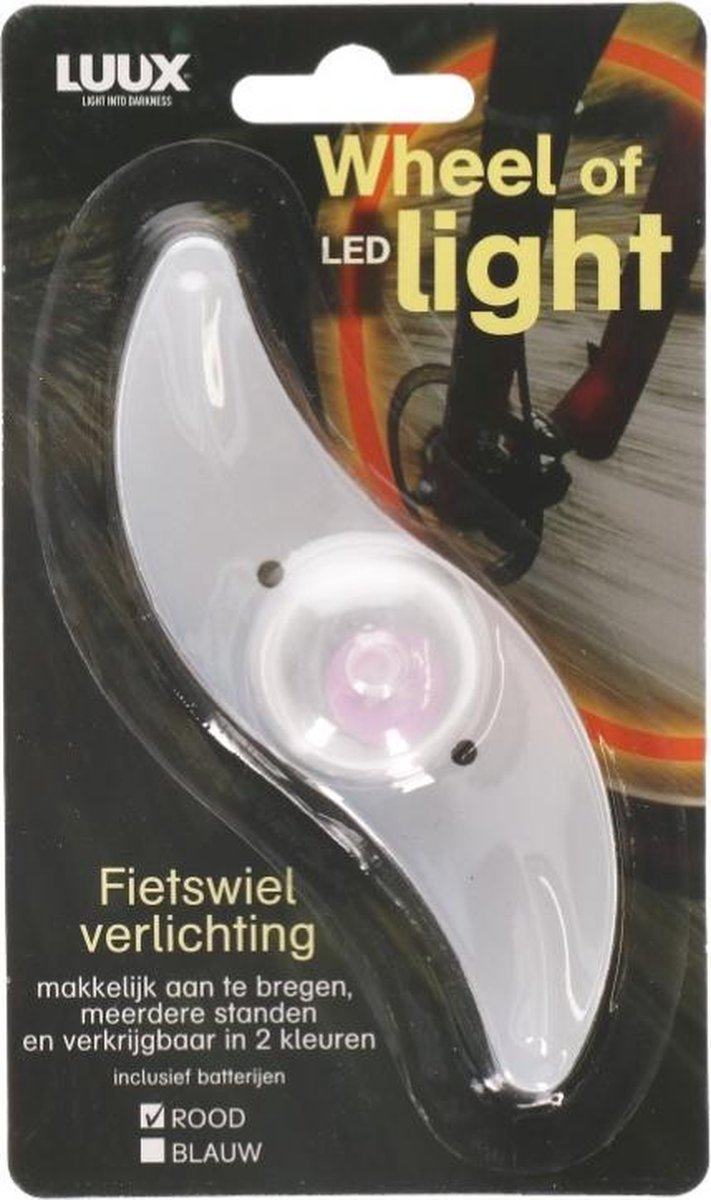 Fietsverlichting in je wiel - Rood - Wheel of led light