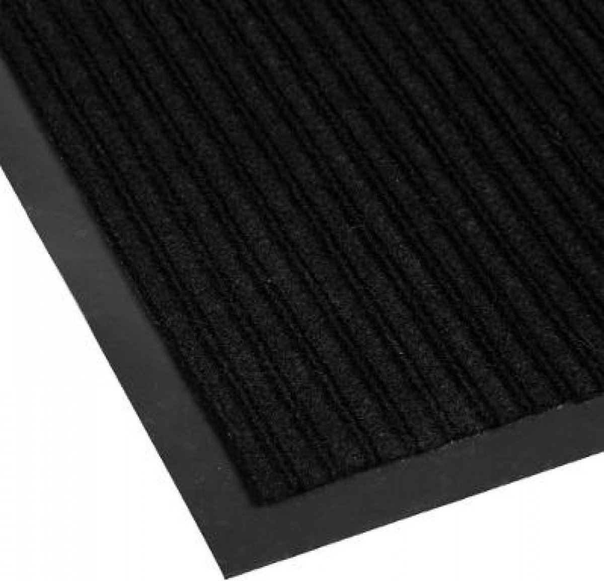 Deurmat - SET VAN 2 - schoonloopmat grijs - 60 cm x 40 cm - antislip