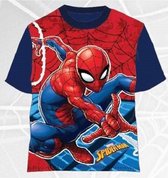 Spiderman Marvel T-shirt. Blauw multi. Maat 128 cm / 8 jaar