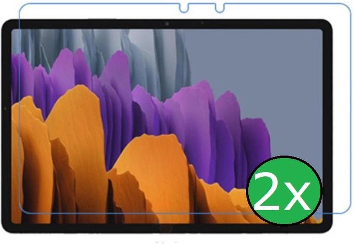 2-Pack Tablet Screenprotector - Geschikt voor Samsung Galaxy Tab S7 (2020) - Screen Protector Beschermglas