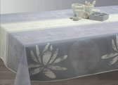 Tafelkleed anti-vlek Lotus ecru rond 160 cm Tafellaken - Decoratieve Tafel Accessoires - Woonkamer Decoratie - Bonne et Plus®