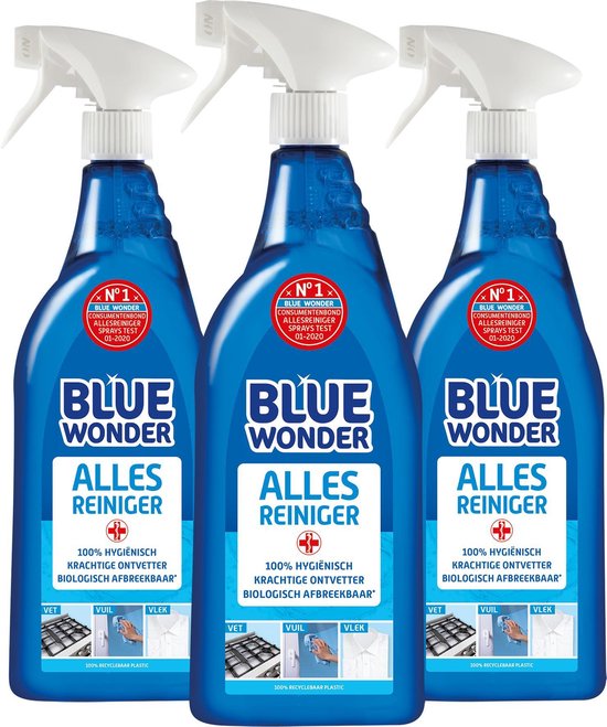 Blue Wonder Allesreiniger spray 3x 750ml | bol.