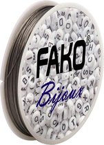 Fako Bijoux® - Staaldraad Op Rol - Nylon Gecoat - Sieraden Maken - 0.7mm - 18 Meter