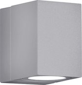 LED Tuinverlichting - Tuinlamp - Torna Tibena - Wand - 3W - Mat Titaan - Aluminium - Draaibaar