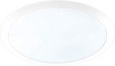 LED Plafondlamp - Plafondverlichting - Torna Ginzon - 25W - Warm Wit 3000K - Rond - Mat Wit - Kunststof