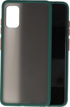 Hoesje Geschikt voor de Samsung Galaxy A41 - Hard Case Backcover Telefoonhoesje - Donker Groen