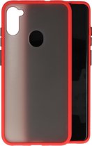 Hoesje Geschikt voor de Samsung Galaxy A11 - Hard Case Backcover Telefoonhoesje - Rood