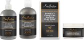 Shea Moisture African Black Soap Bamboo Charcoal Set 4 stuks